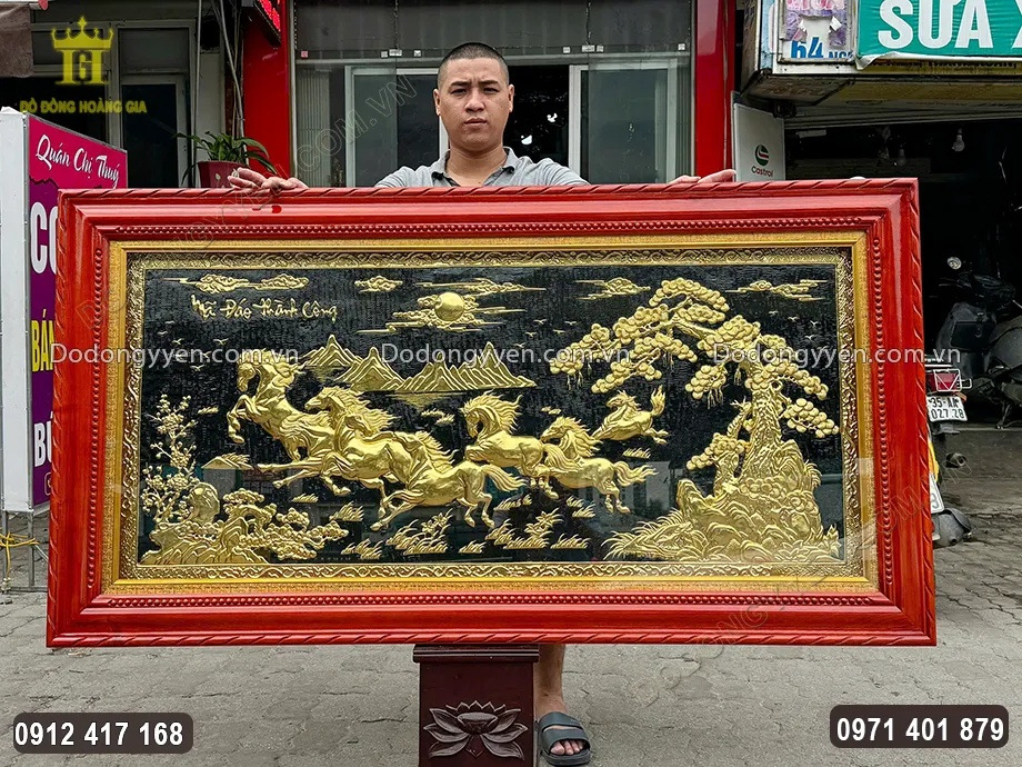 Tranh b&aacute;t m&atilde; mang nhiều &yacute; nghĩa phong thủy học tốt đẹp